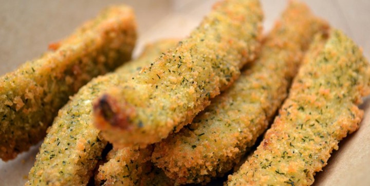 Battered Pickle Spears (6)