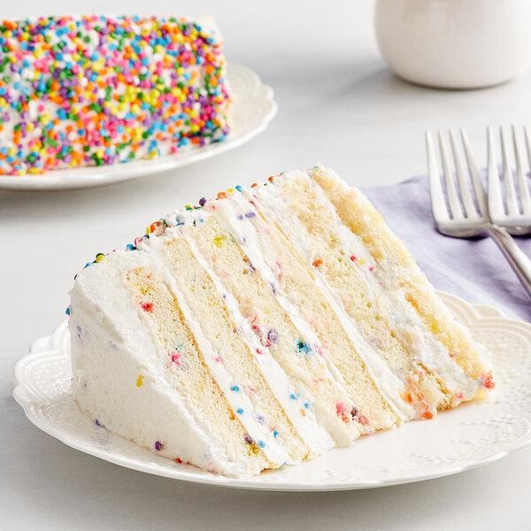 Colossal 6 Layered White Birthday Cake