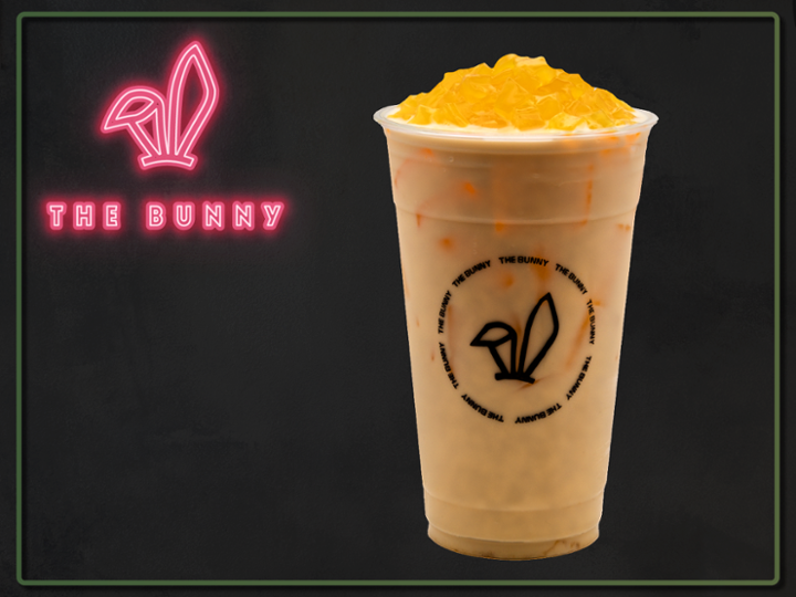 A08. Passion Fruit Milk Tea With Passion Fruit Jelly