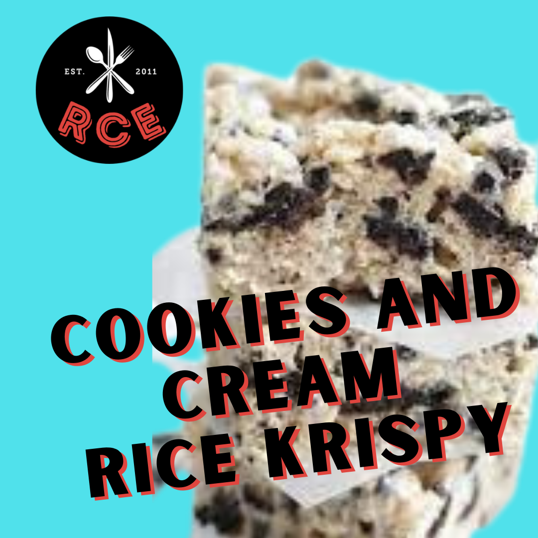 Cookies and Cream Rice Krispy Bar