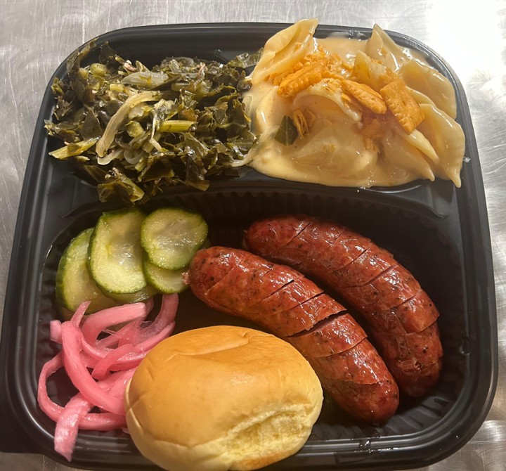 Texas Style Sausage Combo Plate