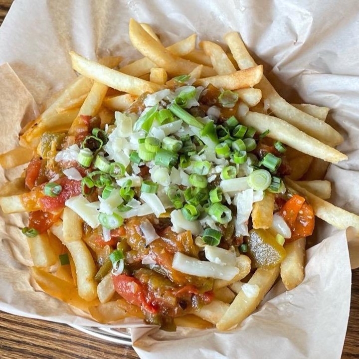 Green Chili Loaded Fries