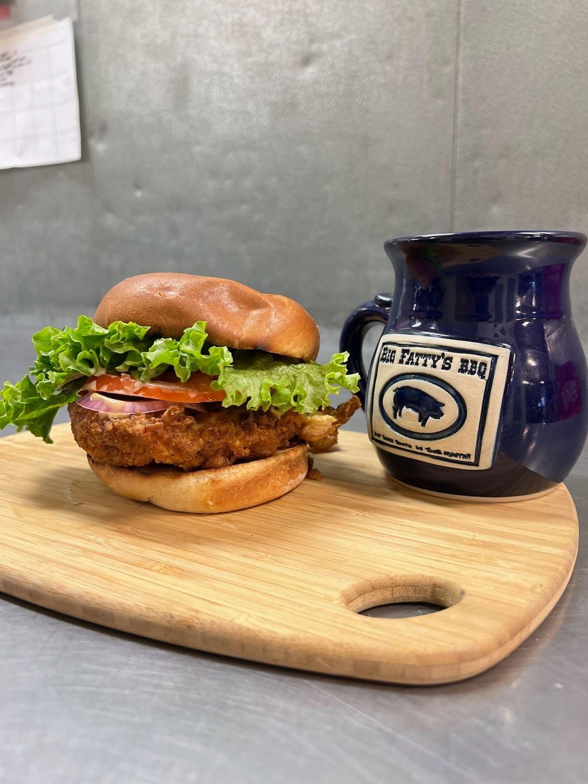 Fried Chicken Sammich!