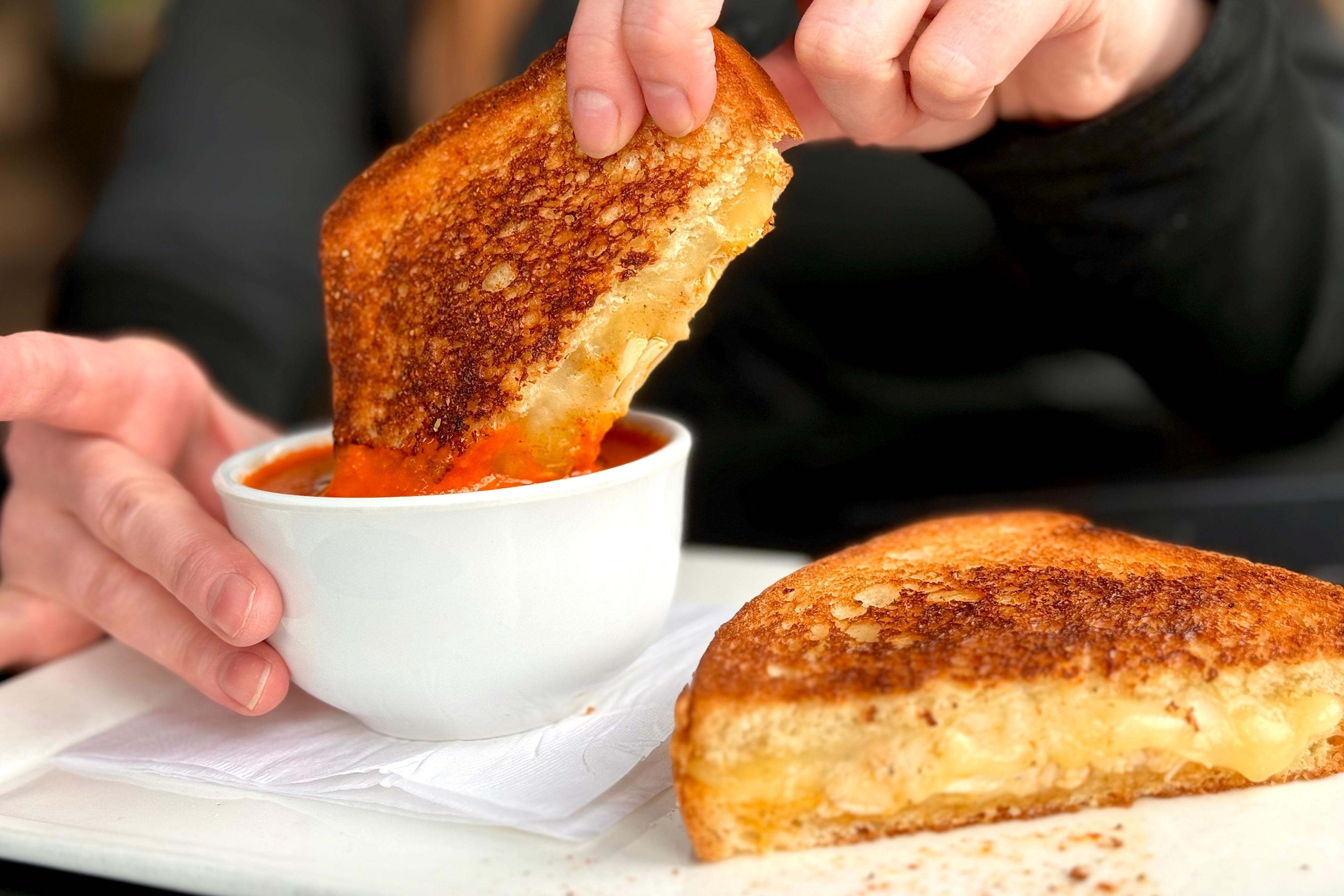 Jumbo Lump Crab Grilled Cheese & Tomato Soup