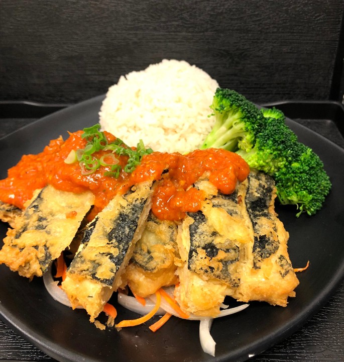 "Sea-bass" in Tomato Sauce Rice  🌶