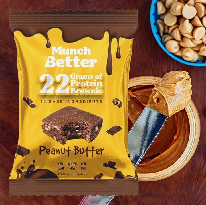 Munch Better Peanut Butter Protein Brownie