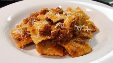 Meat Ravioli with Meat Sauce