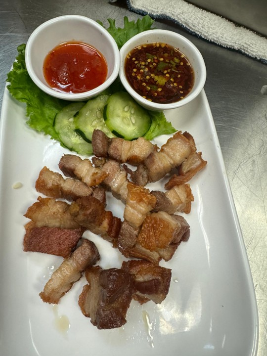 Moo Grob (Fried Crispy Pork Belly) GF