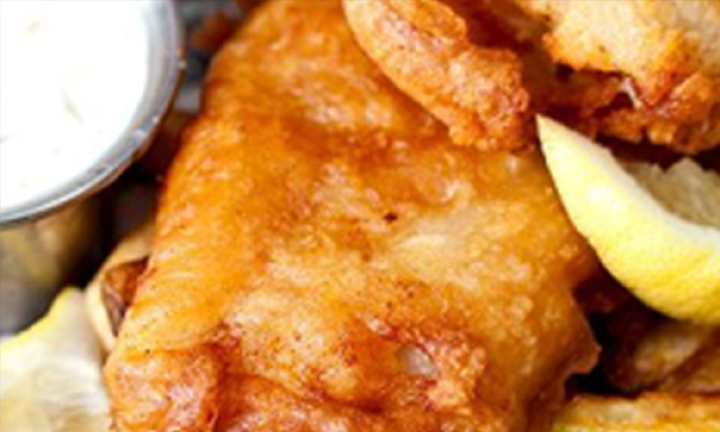 LANCASTER LAGER BATTERED FISH & CHIPS