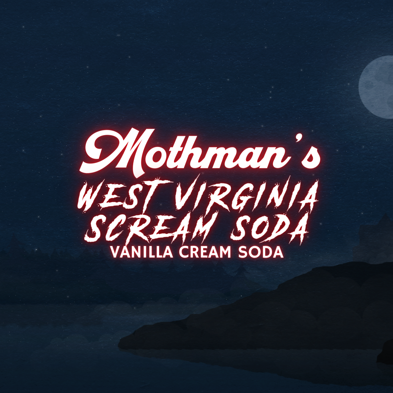 Mothman's West Virginia SCREAM SODA (Cream Soda)