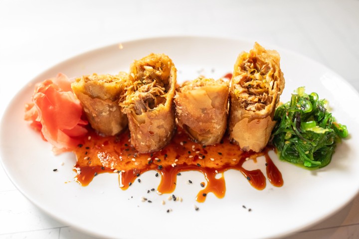 Hoisin Confit Duck & Veggie Spring Rolls