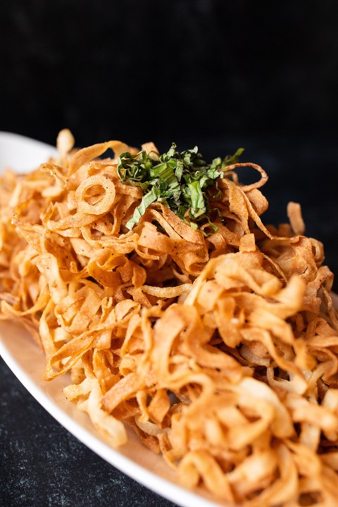 Michael’s Famous Angel Hair Onion Rings