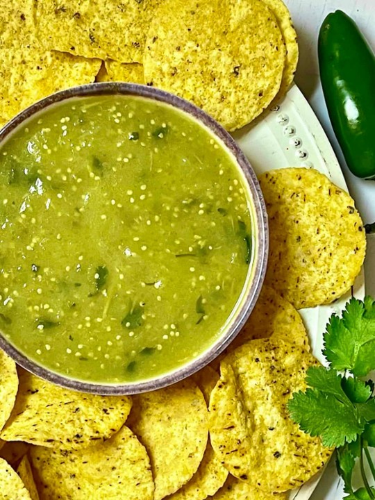 Chips and Green Salsa