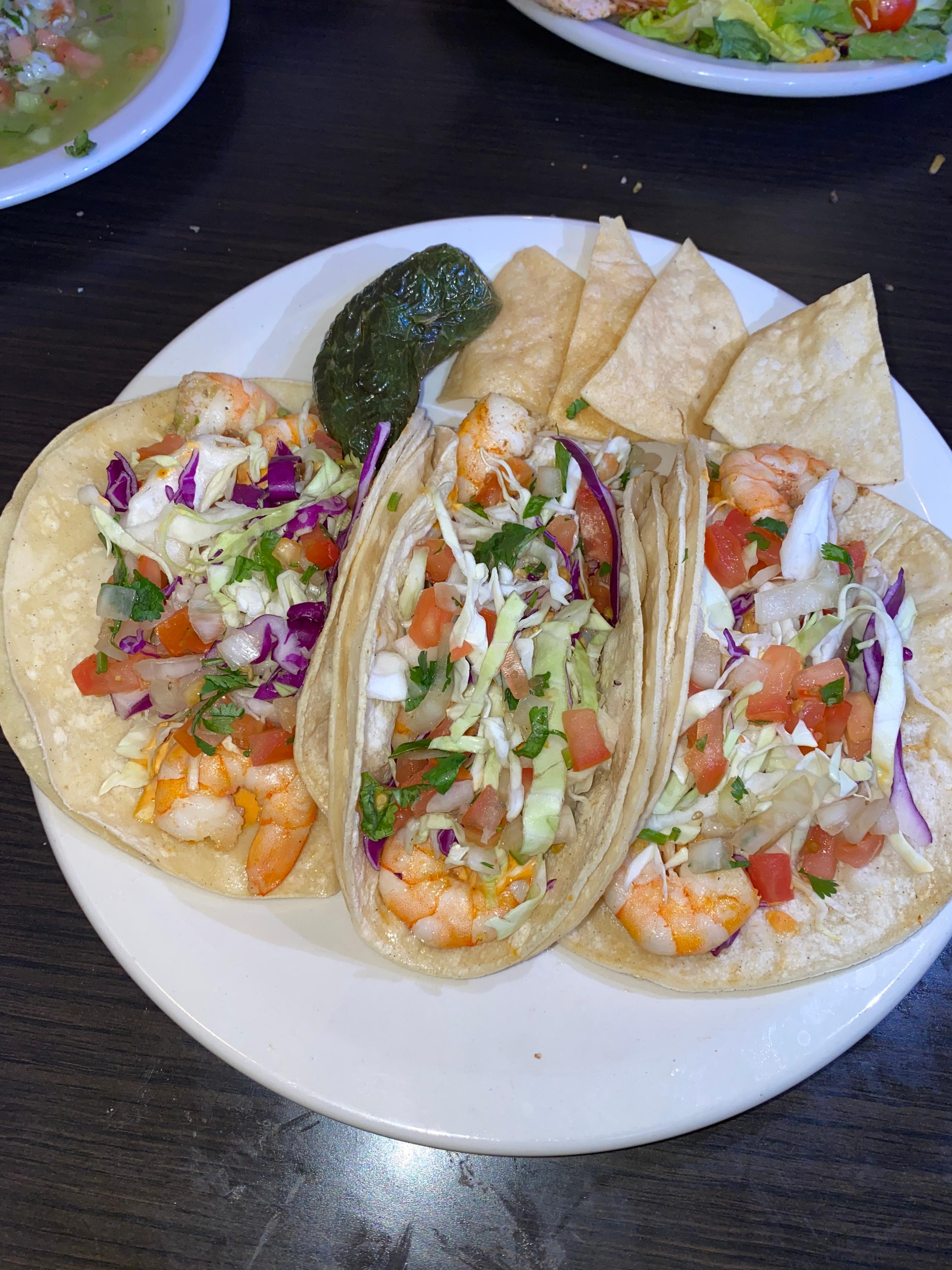3 Shrimp Tacos