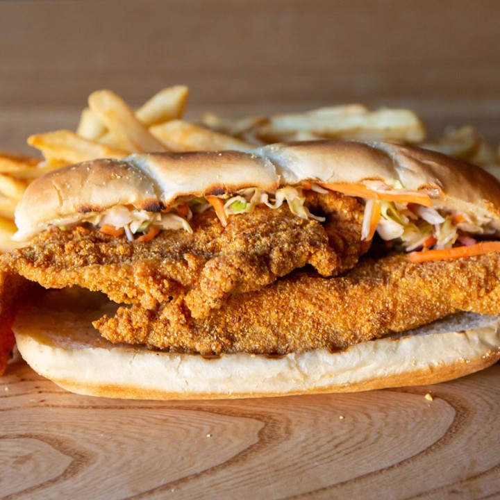 Catfish Po'Boy + Fries