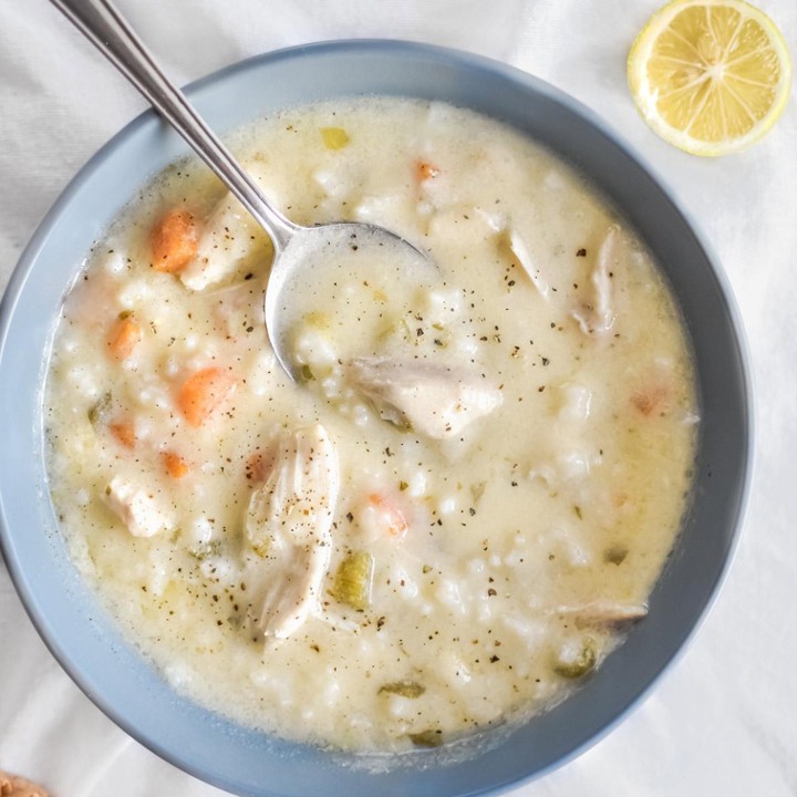 Avgolemono Soup Greek Chicken Rice (Bowl) - 16 ounce