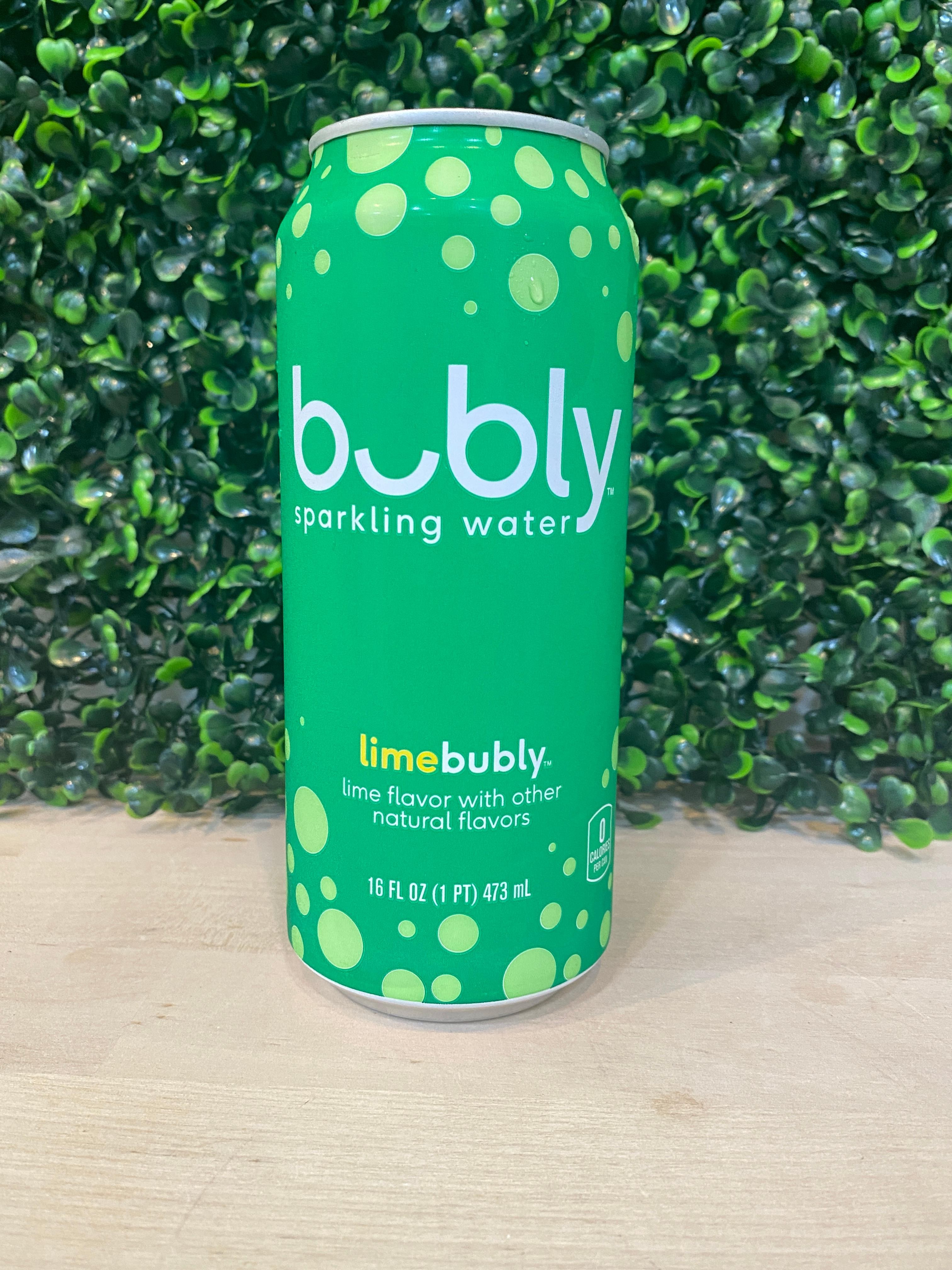 Bubbly Sparkling Water Lime 16oz Can