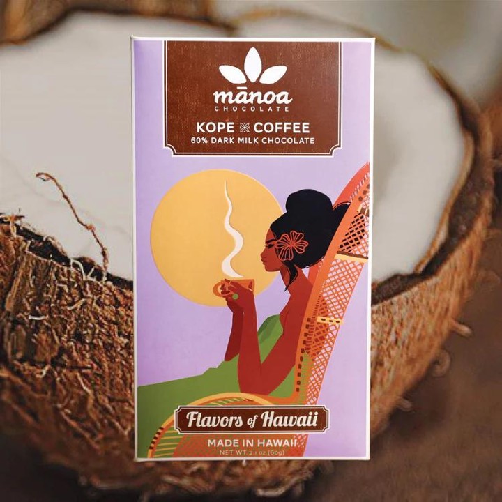 Manoa Chocolate:  Kope Coffee 60% Dark with Nibs