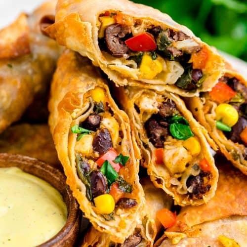 Southwestern Santa Fe Chicken Eggroll