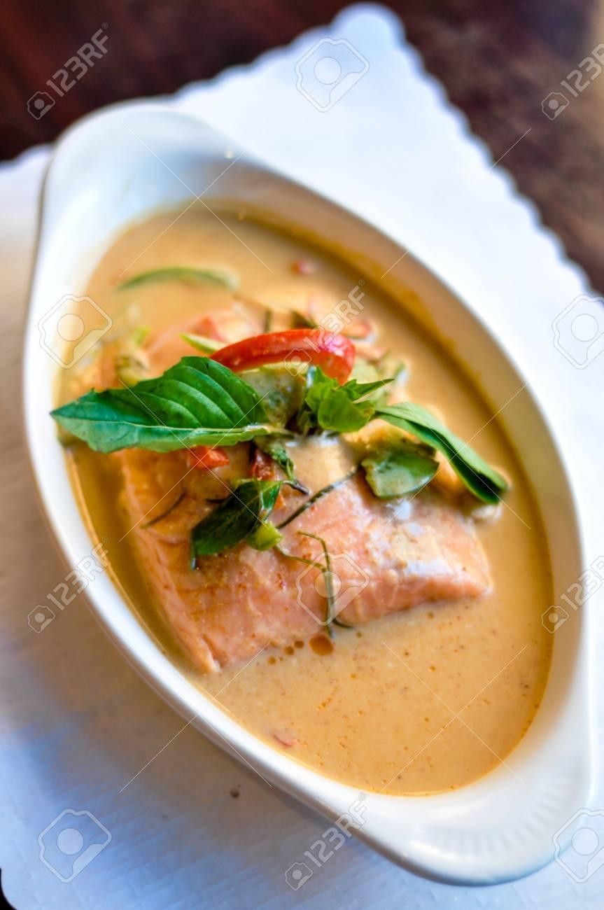Grilled Salmon w/ Panang Curry