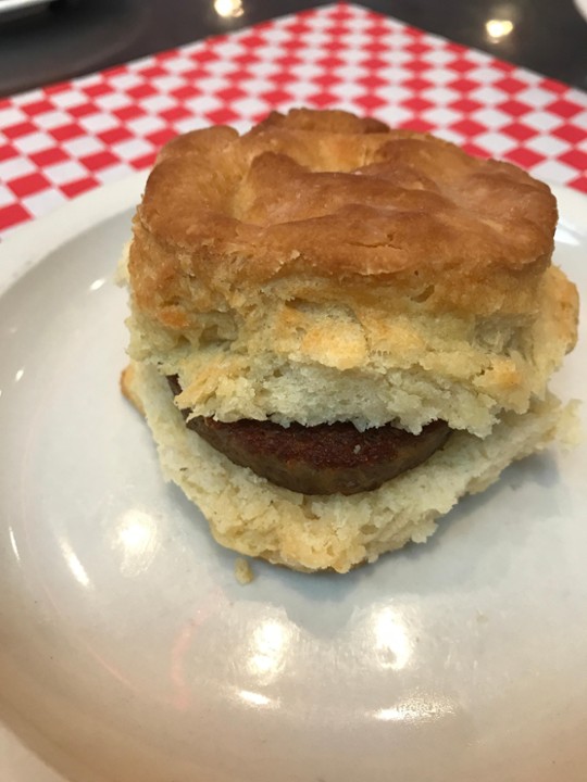 • Sausage/Bacon  Biscuit w/ Egg