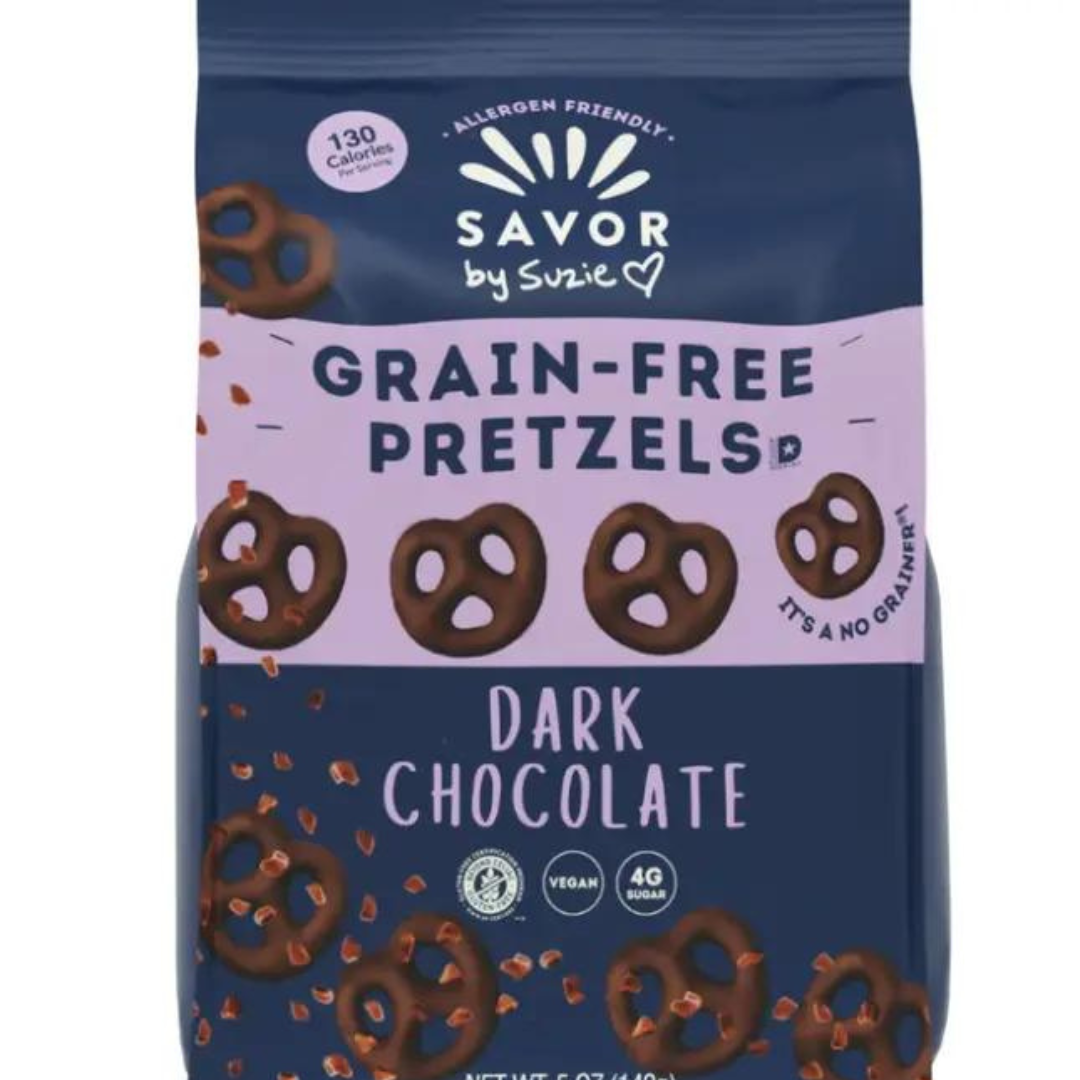 Savor Pretzels Grain Free Dark Chocolate
