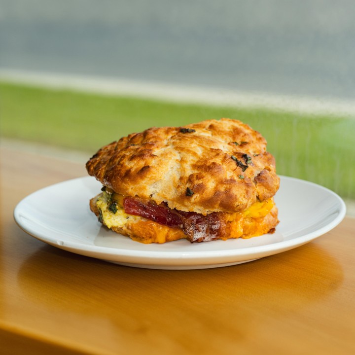 Bacon Cheddar Egg Biscuit