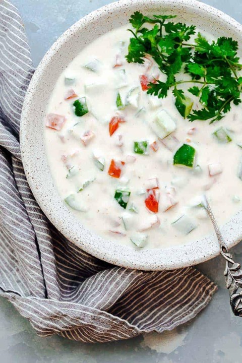 Raita (12oz) - Yogurt Sauce with cucumber