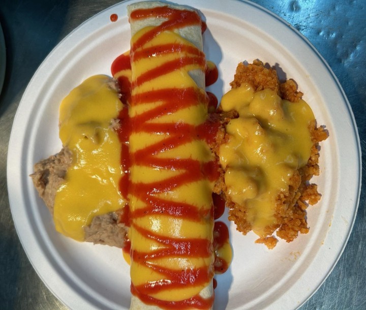 Beef Burrito Dinner Plate