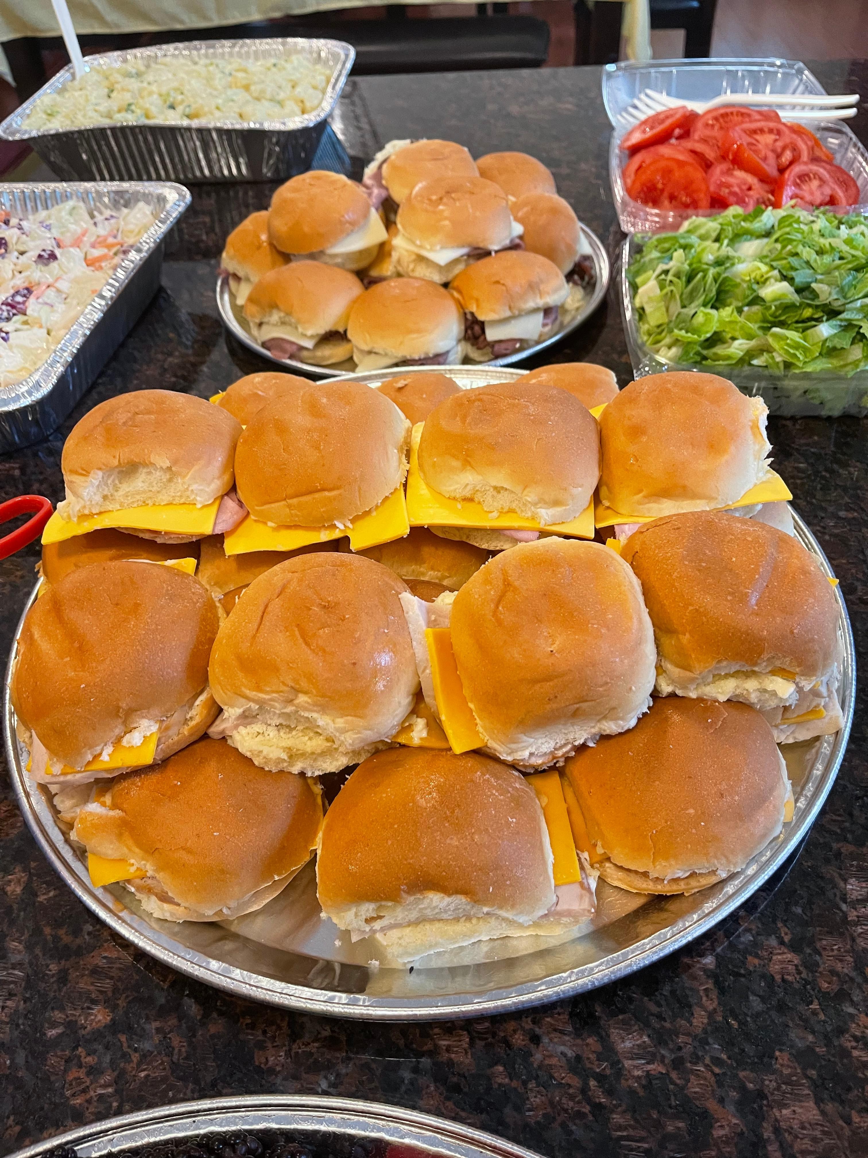 Mini Ham Sandwich Platter - 1 dozen (MINIMUM 24 HOUR NOTICE)
