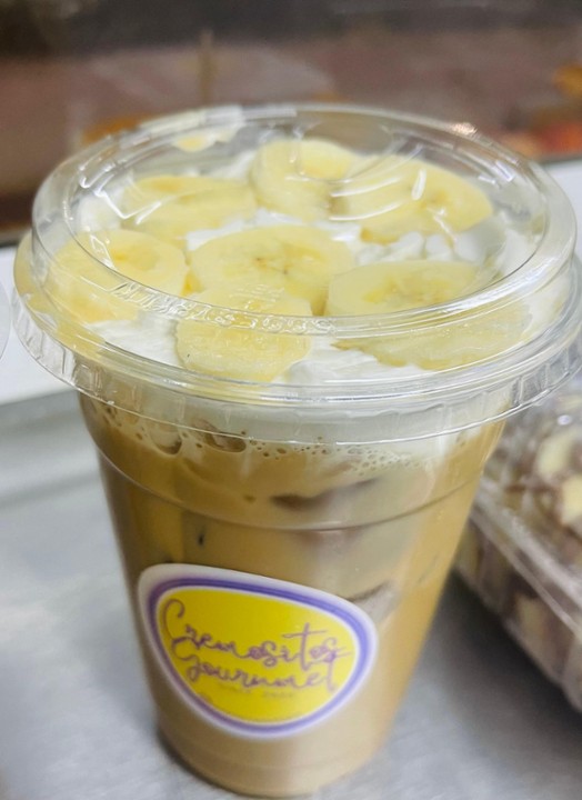 Iced banana coffee