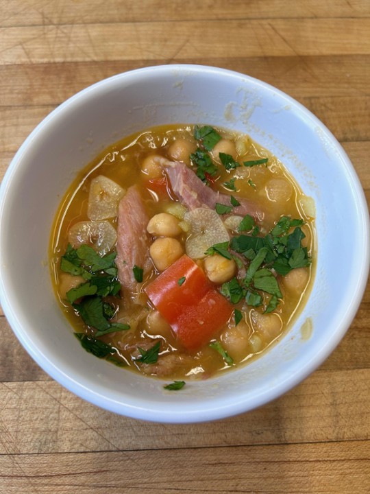 Spanish Chickpea and Ham Soup