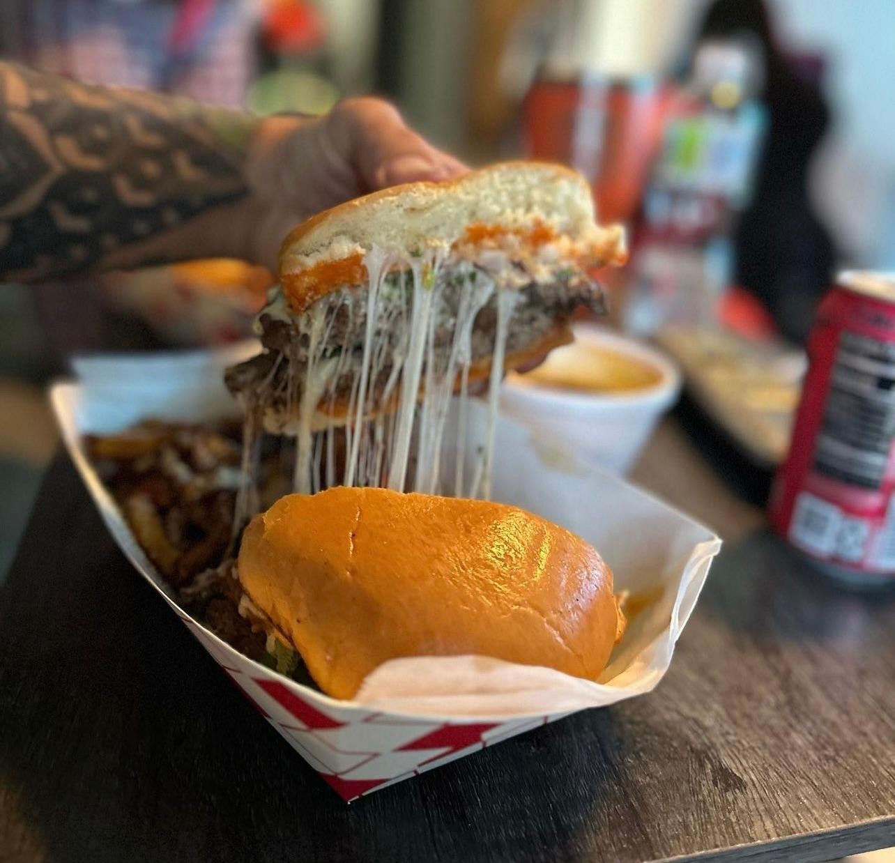 Simmer Down - Birria Smash Burger with Fries