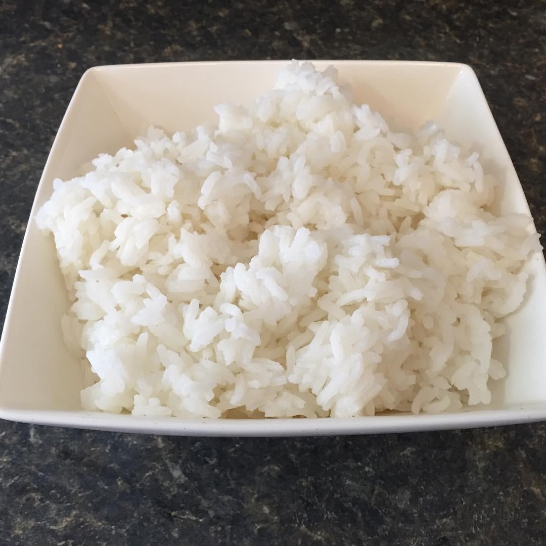Plain white rice