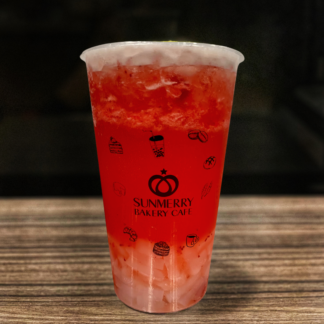 Strawberry BT with Lychee Jelly