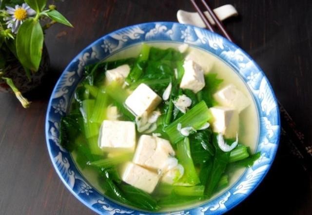 S6 Bok Choy Tofu Soup 青菜豆腐汤