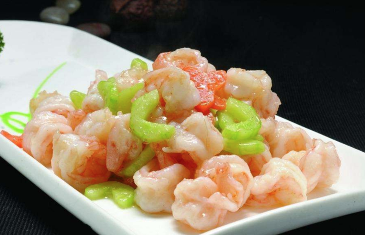 O8 Stir Fried Baby Shrimp 清炒虾仁