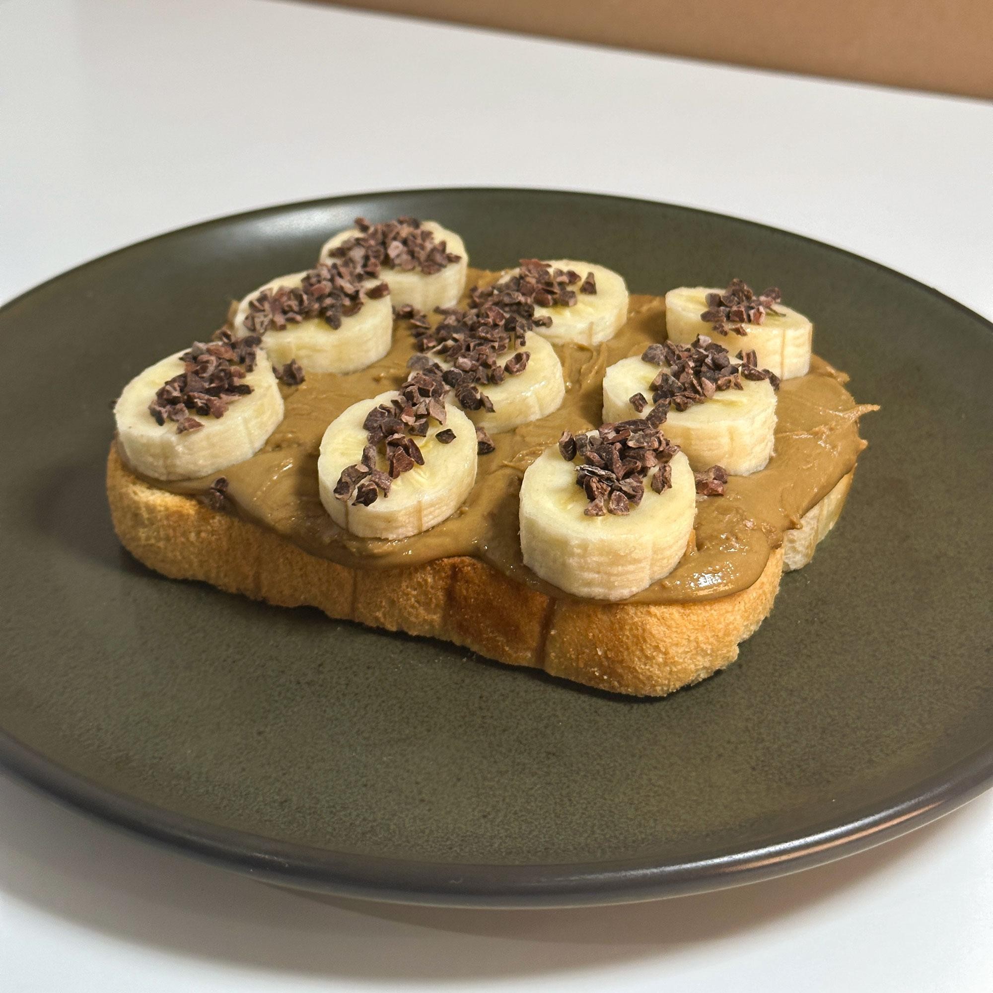 sunflower and banana toast