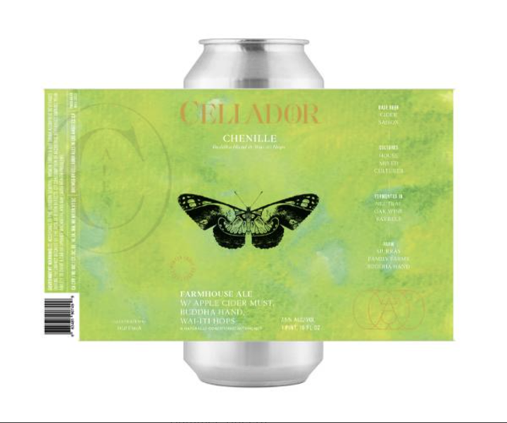 Cellador Ales Chenille Buddha's Hand & Wai-iti Hops Sour Ale (16oz can)