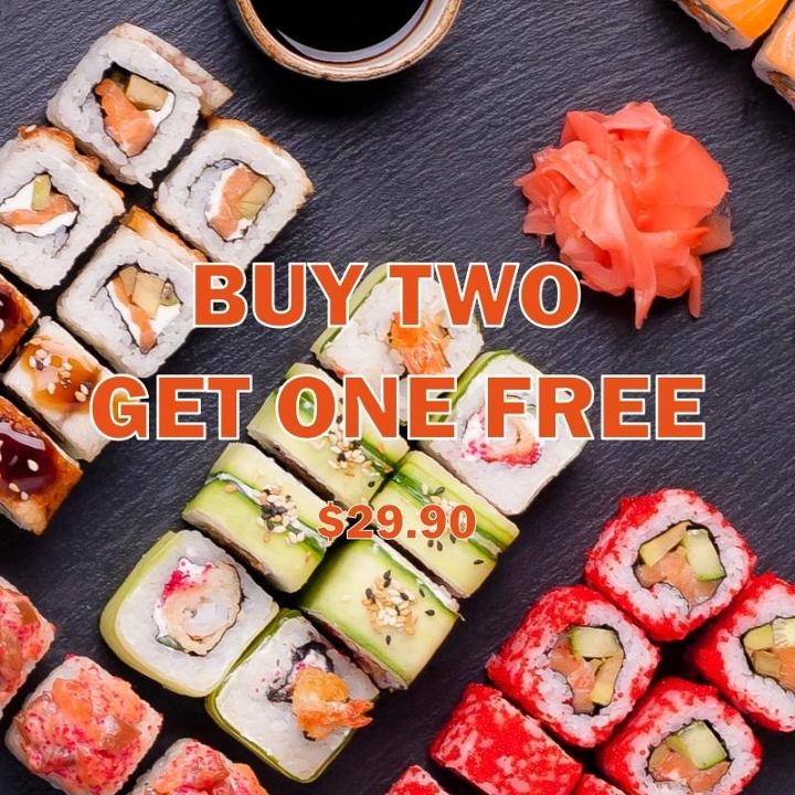 Buy 2 Get 1 Free