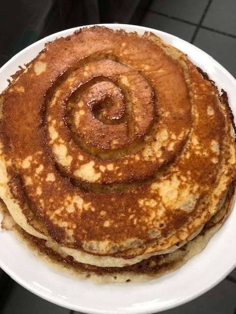 Cinnamon Bun Pancakes