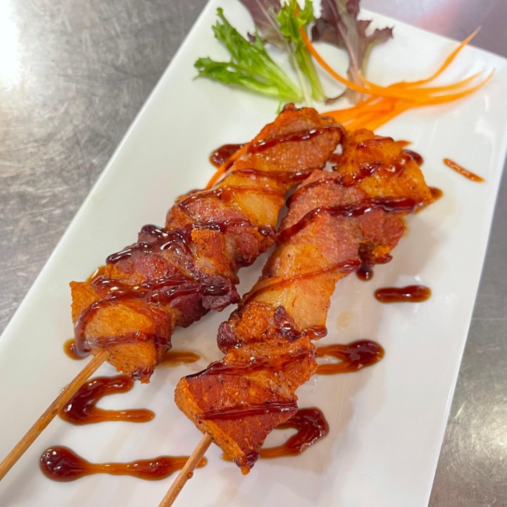 Pork belly skewer