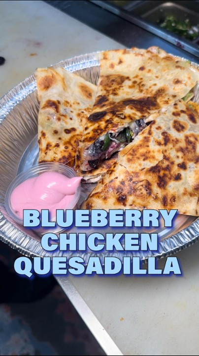 Blueberry Chicken Quesadilla