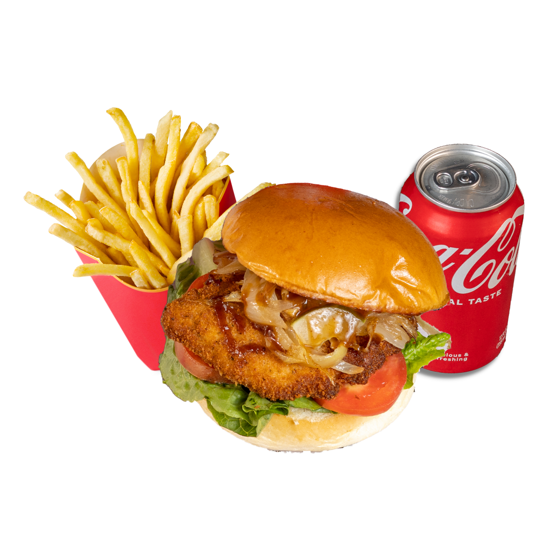 Crispy Chicken Burger Meal (Halal)