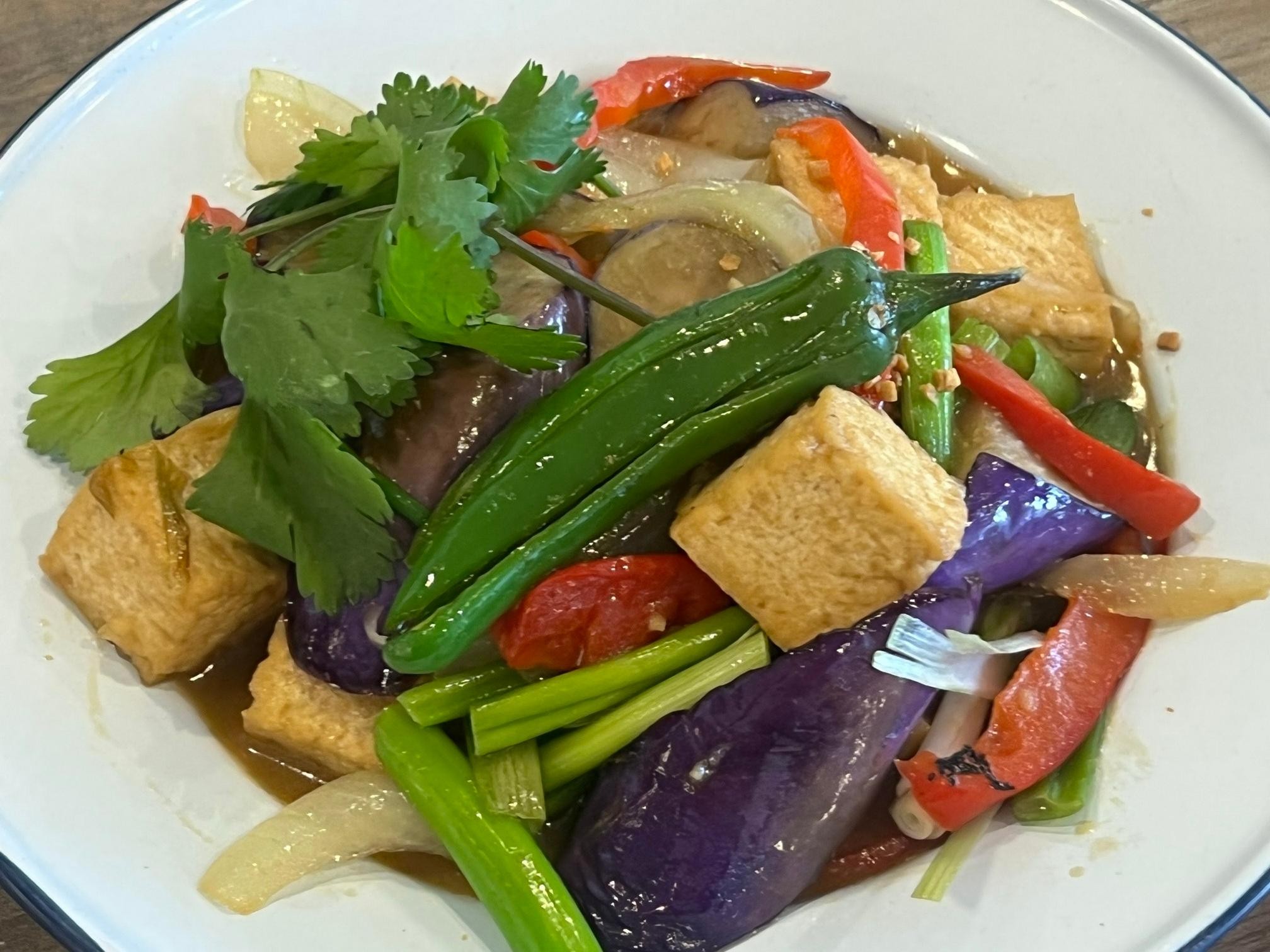 Spicy Eggplant Tofu (V)