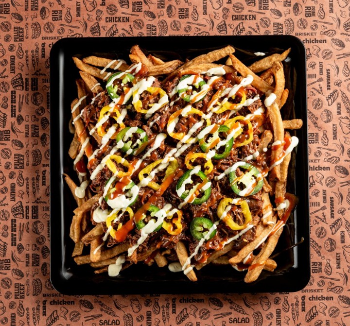 18" Spicy Loaded Fries Platter