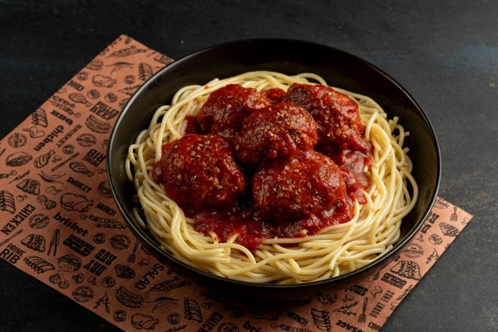 Smoked Meatballs & Spaghetti