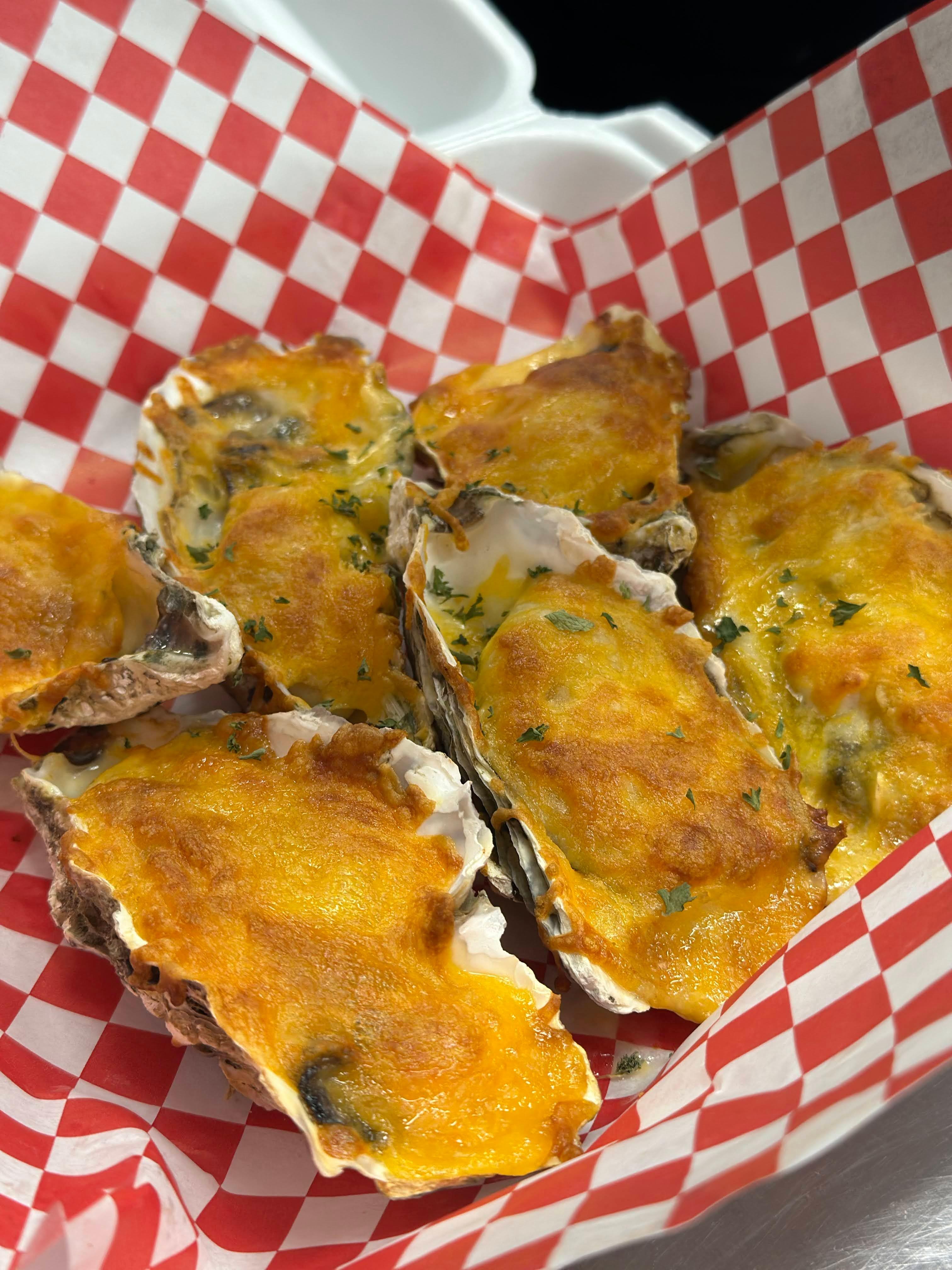 Baked Cheesy Oysters