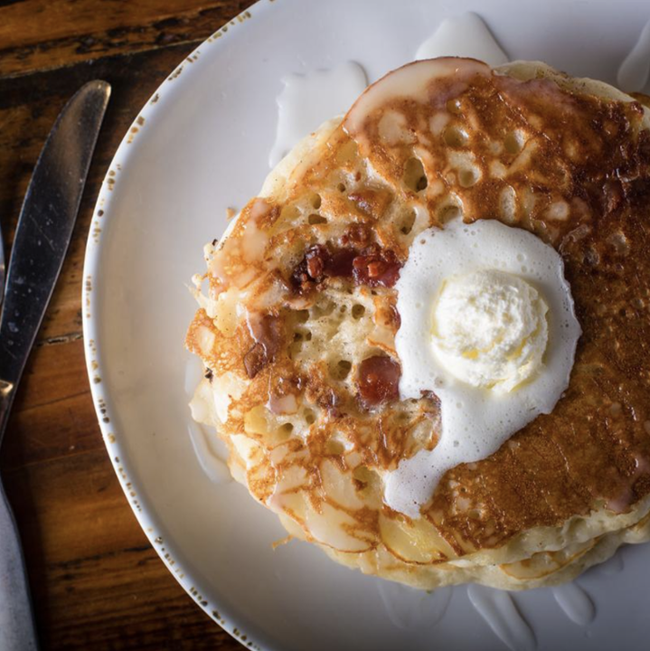 Cinnamon Bacon Pancakes