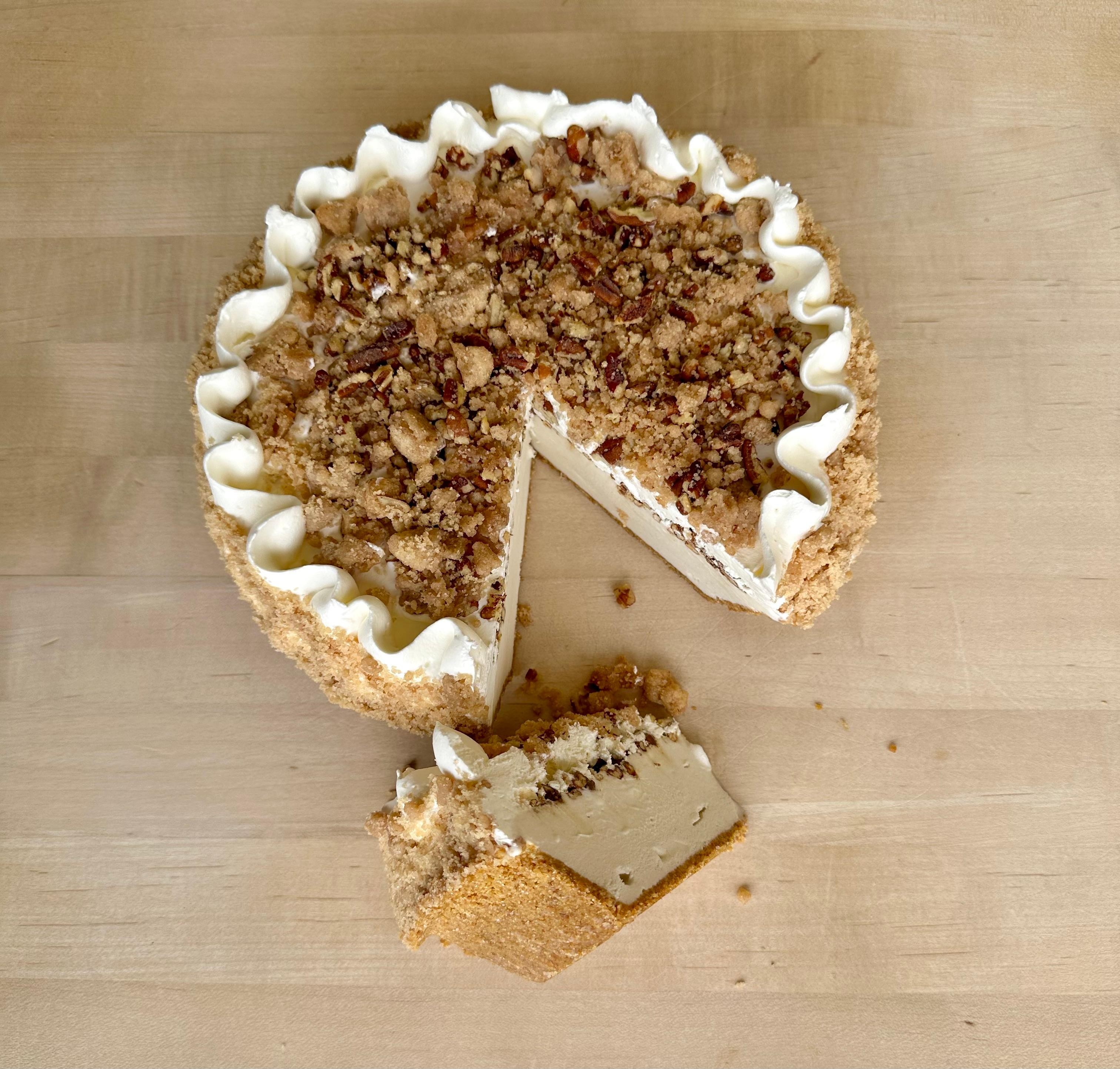 Whole Maple Pecan Softserve Pie (Vegan, Nuts)